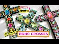 Dotted Bejeweled Boho Crosses