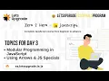 JavaScript Zero to Hero Day 3 LetsUpgrade