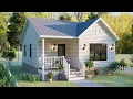 22 x29 7x9 Meters Modern Small House Design 2 Bedrooms Tiny House Full Tour