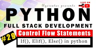 Live - Python Control Flow Statements and Loops Python Tutorial