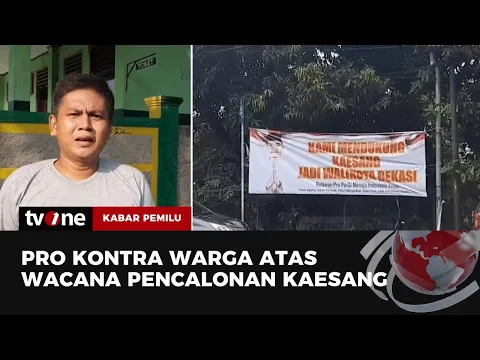 Kaesang Masuk Bursa Bacalon Wali Kota Bekasi, Timbul Pro Kontra di Tengah Warga