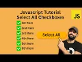 How to Select All Checkboxes with a Single Click Using JavaScript