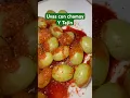 Uvas con chile Tajin y chamoy