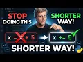 Assignment operators in Python Shorter way