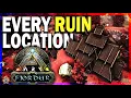 ARK FJORDUR RUIN And VILLAGE Locations Every Major Place You Can Setup A Base Instantly Map Tour