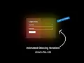 Animated Glowing Gradient Login Form Using Html CSS
