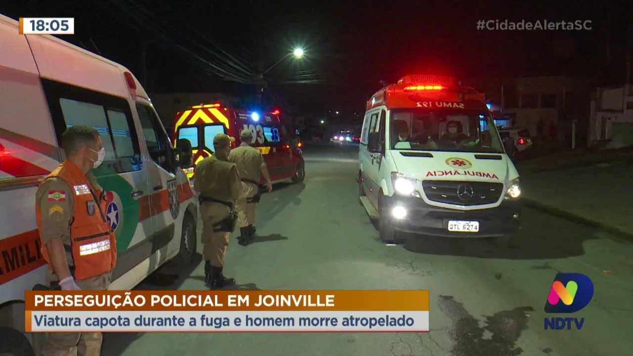 Perseguição policial em Joinville termina com um preso e vítima fatal