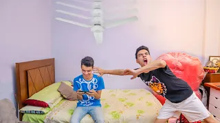 مقلب المروحة وقعت عليا قدام اخويا مؤثر 