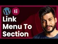 How To Link Menu To Section In WordPress Elementor easy tutorial