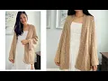 Knitted Cardigan - How to Knit a Simple Cardigan Free Knitting Pattern