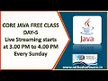 Free Java Weekly Class Mastering Java Live DAY-5