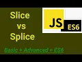Array Slice vs Splice JavaScript
