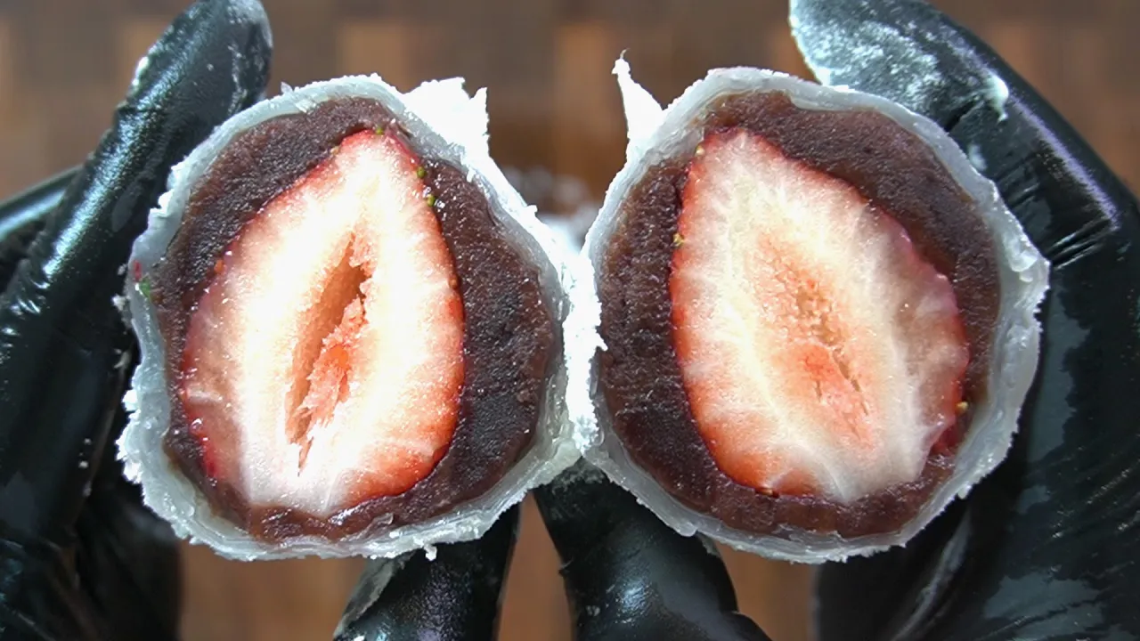 라이스 페이퍼 활용 요리 3종 (딸기모찌, 베트남 피자, 콘칩)