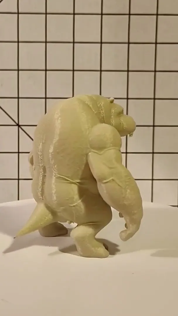 Bipedal Hippo Creature Model - FREE for personal use