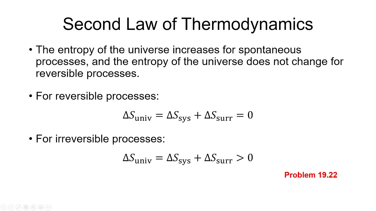 General Chemistry II CHEM-1412 Ch 19 Thermodynamics Part 1 Entropy