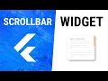 Flutter Scrollbar Widget