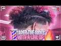 TAPER THE SIDES WITH A LINE UP BARBER SHOP BLACK