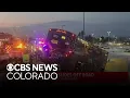 RTD bus partially slides off Highway 36 during snowfall