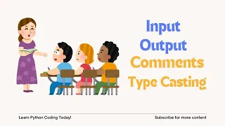 Python Input Output Comments Type Casting in telugu Python Tutorial in Telugu