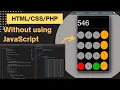 How to make a calculator in PHP