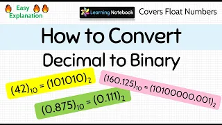 How to convert decimal to binary