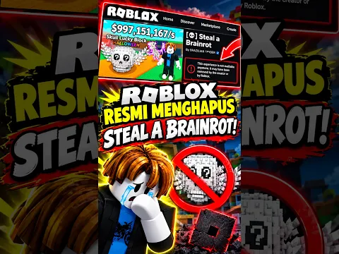 RIP! Steal A Brainrot 2025-2026🥀 roblox resmi ngehapus steal a brainrot