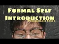 Formal Self Introduction