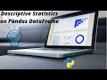 Descriptive Statistics on Pandas DataFrame