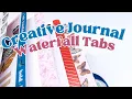 How to Create Waterfall Tabs in Your Creative Bullet Journal Happy Planner Dot Grid Notebook