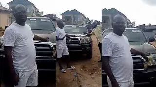 sefiu alao prays for his fans as one acquires a brand new car