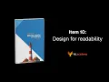 Effective Kotlin Item 10 Design for readability