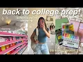 BACK TO COLLEGE PREP school supplies shopping what s in my backpack outfit ideas nails etc