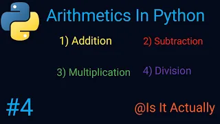 How to do different airthematic operation in python subtration multiplication