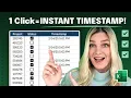 Creating Checkbox Timestamps in Excel in two minutes