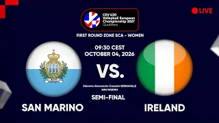 LIVE | SAN MARINO vs. IRELAND | CEV U20 EuroVolley 2027 Women | Qualifiers