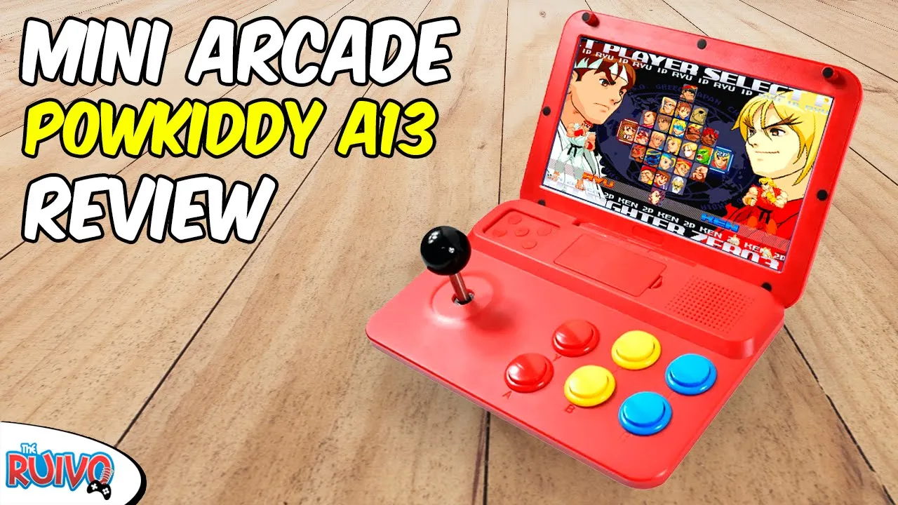 Mini Arcade PowKiddy A13 RetroArch com 3.200 GAMES