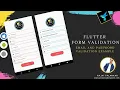 Flutter Form Validation - Email validate Password Confirm