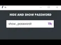 How to Hide and Show Password in Python Tkinter GUI Eye toggle show and hide password tutorial