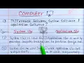 Difference between System Software and Application Software