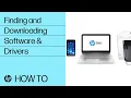 Finding and Downloading Software Drivers HP Products HP Support