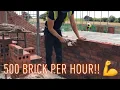 Download Lagu Bricklaying - Averaging 500 brick per Hour 💨
