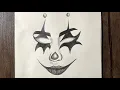 how to draw a scary clown step by step easy pencil drawing idea for beginners clowns face sketch