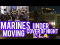 Download Lagu LARGE GROUP of MARINES MOVING IN LOS ANGELES at NIGHT. “LOOKS LIKE a MOVIE” | Downtown L.A. 06/28/25
