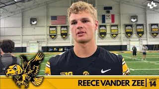 Reece Vander Zee Iowa Football Aug 14