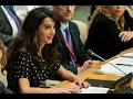 Amal Clooney Addresses the UN On Accountability For War Crimes in Ukraine
