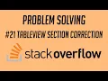 Problem Solving TableView Section Correction