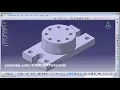 CATIA Training Course Exercises for Beginners - 7 CATIA Practice Exercises for Pattern Tool
