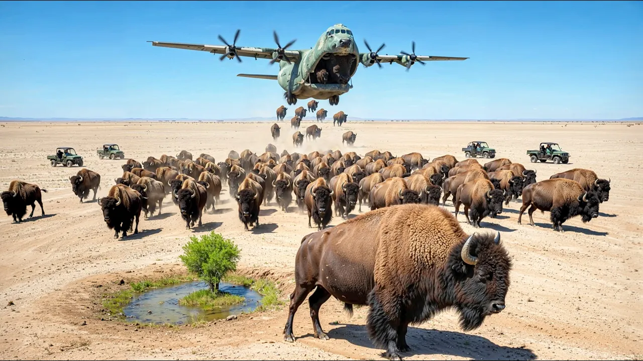 Texas Reintroduced 5,000 Bison Into Desert Plain.. What Happened Next Was Insane