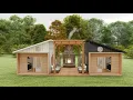 Plan-2407 20 x 12 Cottage Cabin Tour - Tiny Home Living