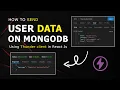 Form Data Send on MongoDB Using Thunder Client